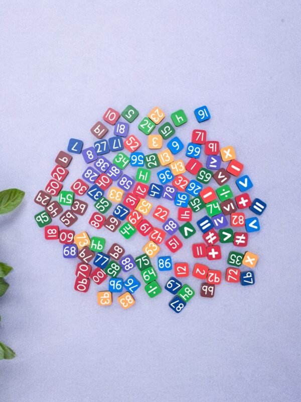 100 Frame With Numbers Tiles & Woolen Beads - Image 4