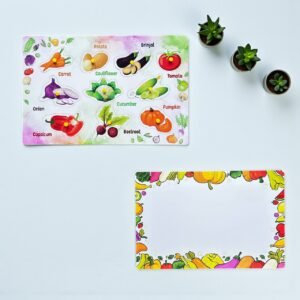 Vegetables Peg Puzzle Wipe And Clean Board