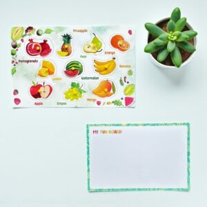Fruits Peg Puzzle Wipe And Clean Board