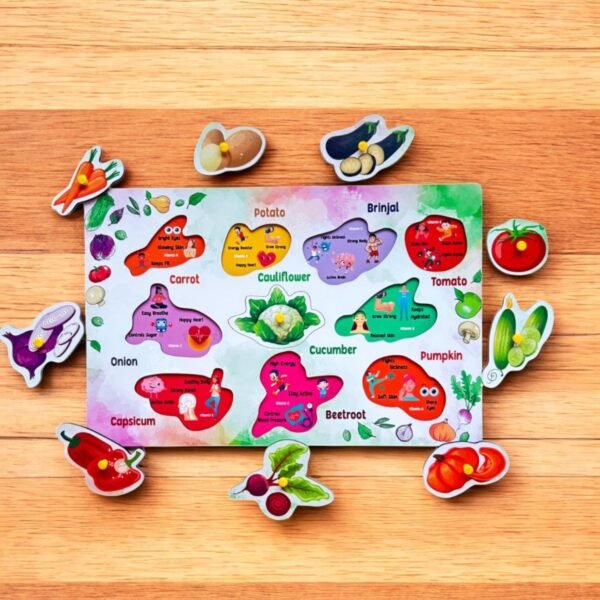 Vegetables Peg Puzzle - Image 2