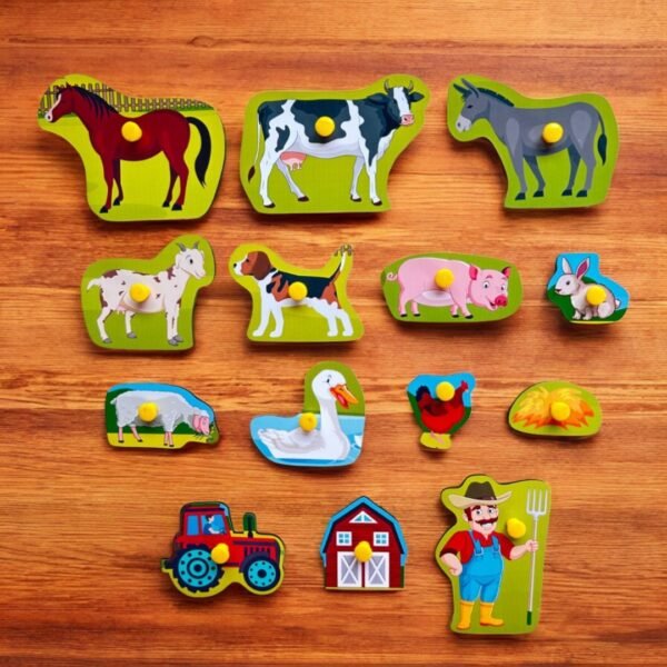 Transport & Farm Peg Puzzle Combo - Image 4