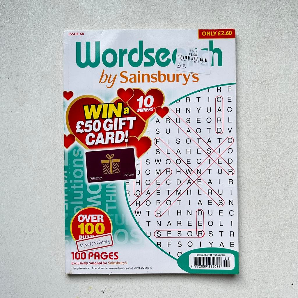 Wordsearch _Sainsbury's