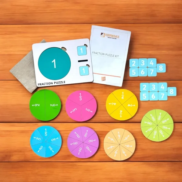 Fraction Puzzle & Time Fraction Puzzle Combo Kit - Image 2