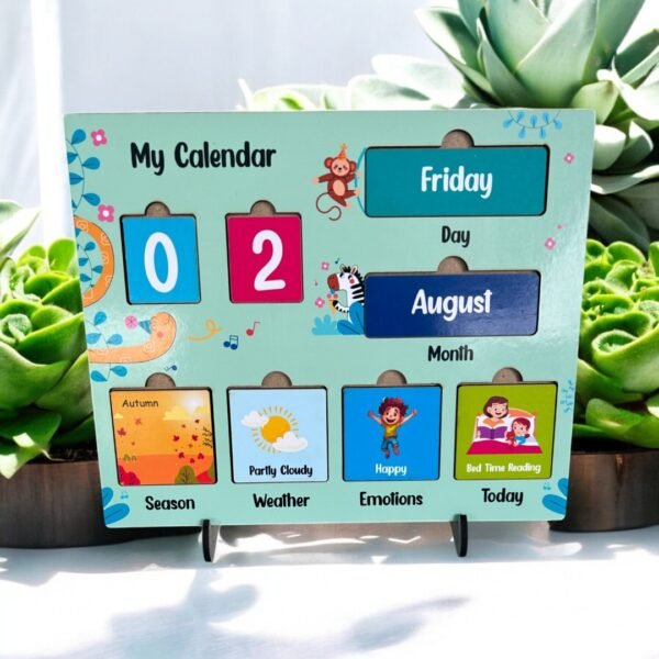 My First Learning Calendar- Mint Green