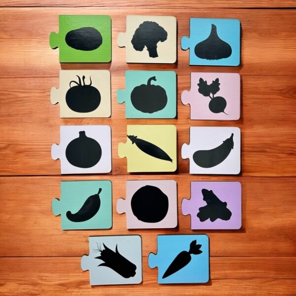 Vegetable Shadow Matching 2 Piece Puzzle - Image 3