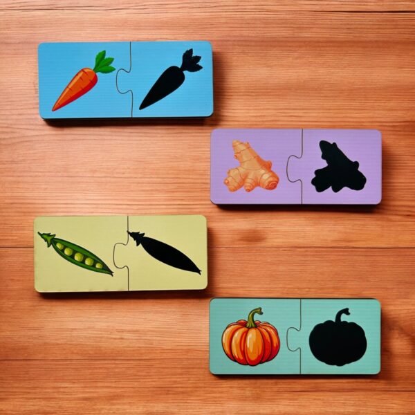 Vegetable Shadow Matching 2 Piece Puzzle - Image 4