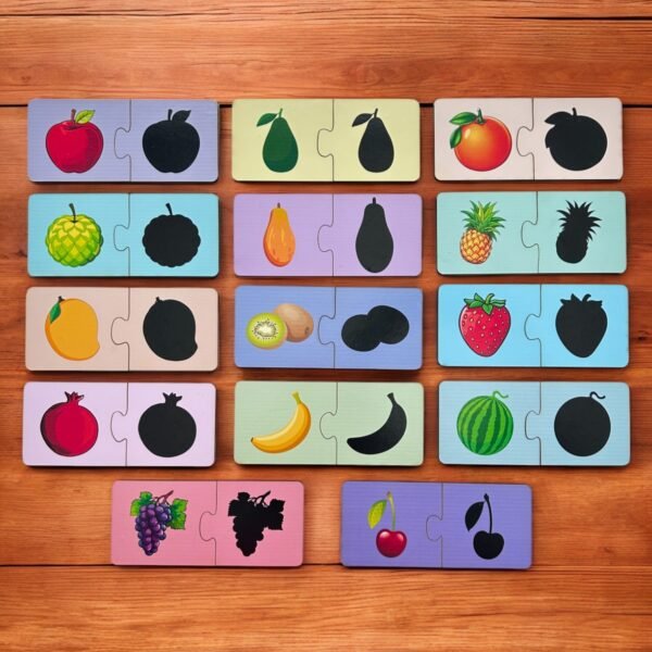 Fruits Shadow Matching  2 Piece Puzzle