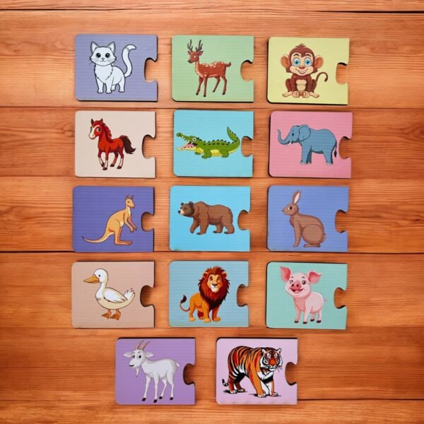 Animal Shadow Matching 2 Piece Puzzle - Image 2