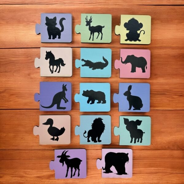 Animal Shadow Matching 2 Piece Puzzle - Image 3