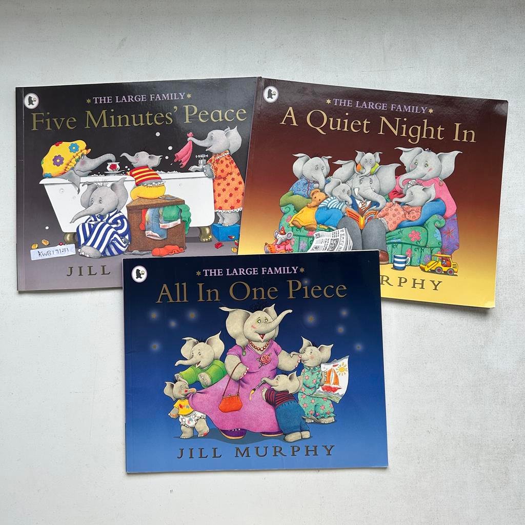 The Large Family_Walker Books_Read Aloud Picture Story_Set Of 3 Books_Jill Murphy_KWB17171