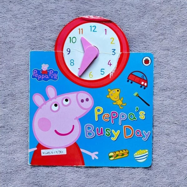 Peppa Pig_Peppa's Busy Day_Clock Book_Used_Ladybird_KWB21530