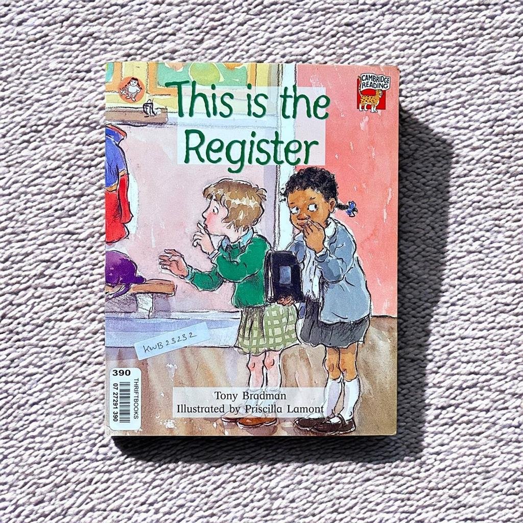 Combridge Reading _This Is The Register_Tony Bradman_KWB23232