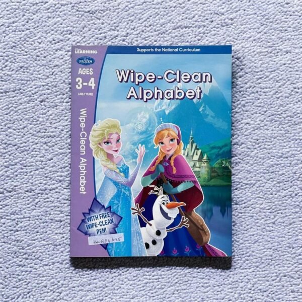 Disney_Frozen_Alphabet_Wipe And Clean_No Pen_Age 3-4_KWB24645