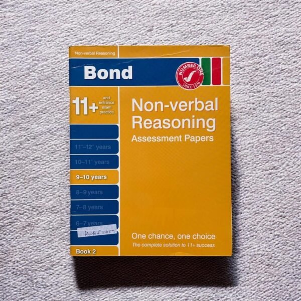 Bond_Non-Verbal Reasoning_Assessment Papers_Age 9-10_KWB24659