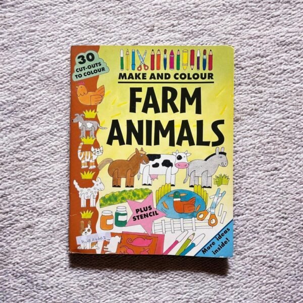 Make And Colour_Farm Animals_Colouring Book_Colouring Book _KWB24663