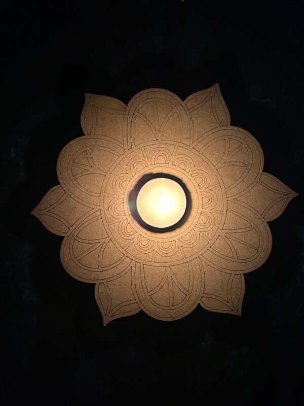 Candle Holder Pre-Marked Mandala Style 4 - Image 4