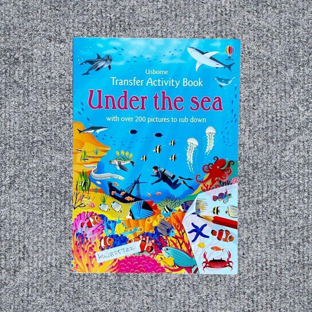 Usborne Transfer Activity Book Under The Sea_With Stickers Book_Usborne_KWB25722