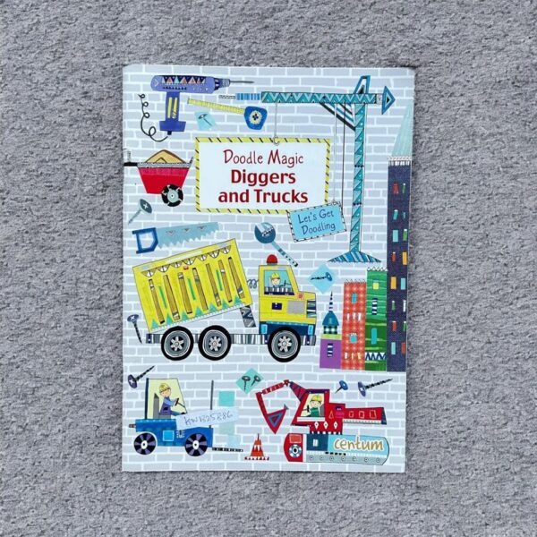 Doodle Magic Diggers And Trucks_Colouring Book_KWB25886