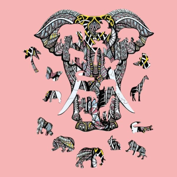 Family Jigsaw Puzzles – Elephant Design 1 - Image 2