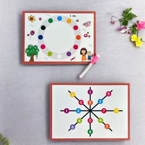 Circular Brain Booster Game - Wipe and Clean Board - Brain Gym