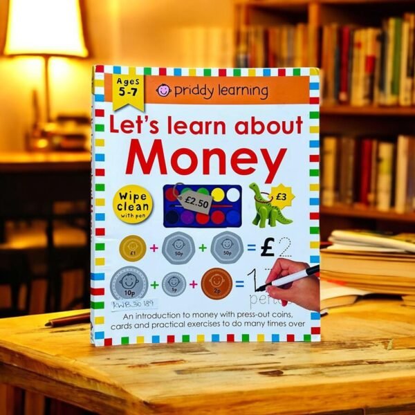 Priddy Learning_Let's Learn About Money_Wipe And Clean_No Pen_Age 5-7_KWB30189