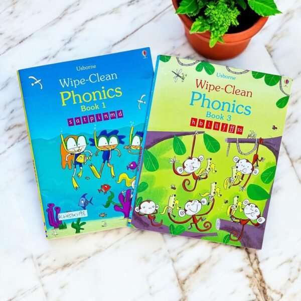 Usborne_Phonics_Wipe And Clean_No Pen_Set Of 2 Books_Usborne_KWB30198