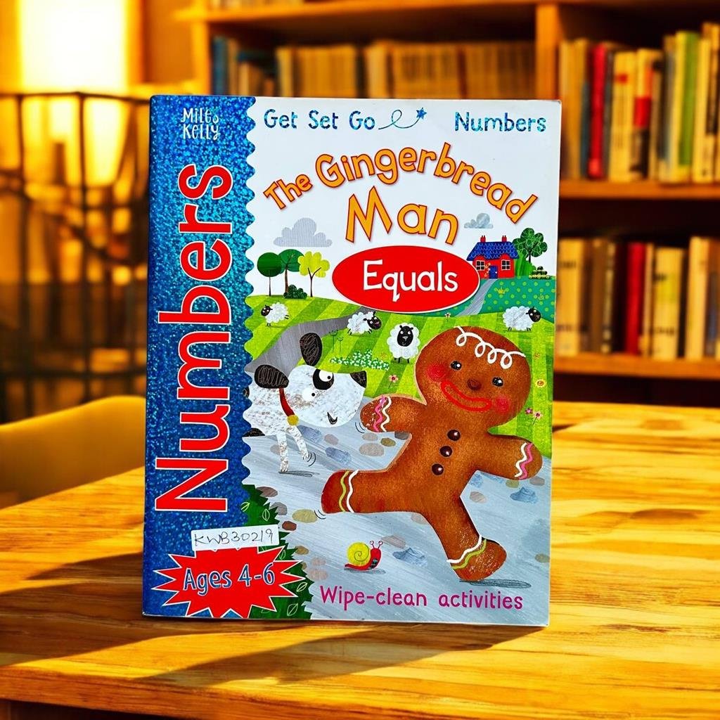 Numbers_Get Set Go_The Gingerbread Man Equals_Wipe And Clean_Age 4-6_KWB30219