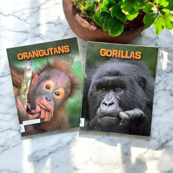 Infosearch_Living In The Wild:Primates_Set Of 2 Books_Raintree_KWB31539