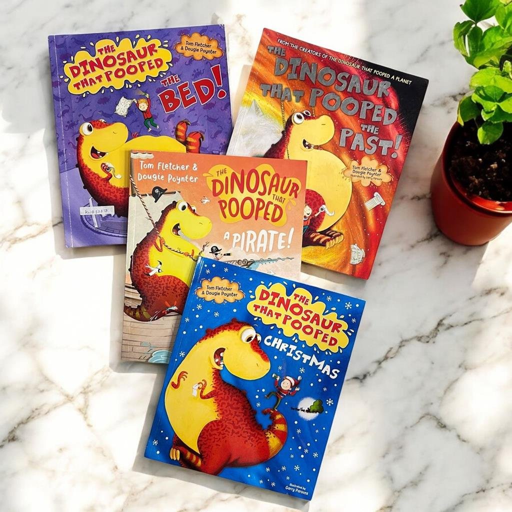 The Dinosaur That Pooped_Read Aloud Picture Storybooks_Set Of 4 Books_Tom Fletcher_KWB32878