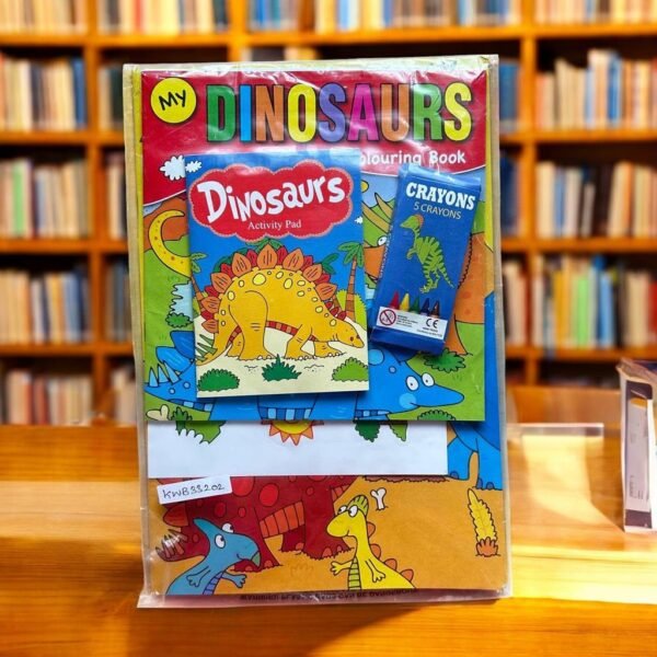 Dinosaur Colouring Book_Set Of 3 Books_With Crayons_Activity Book_KWB33202
