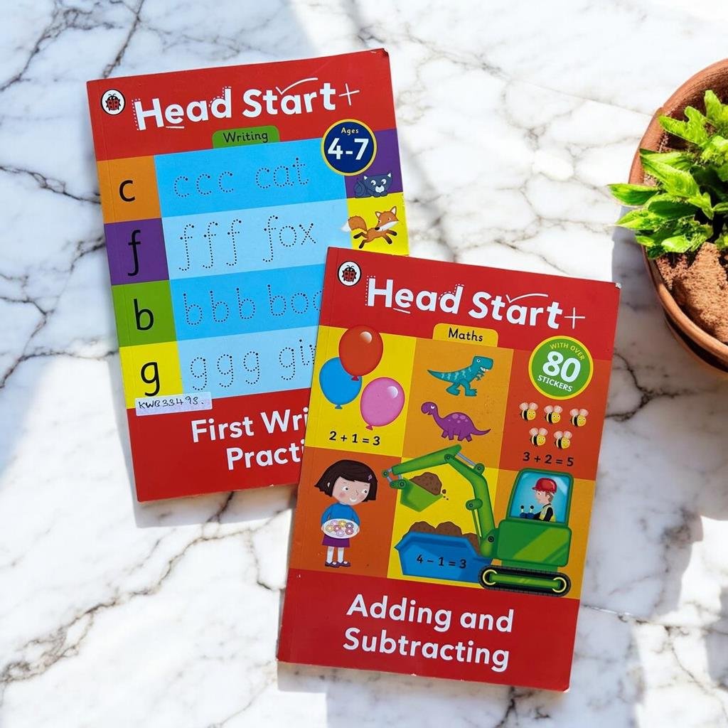 Head Start_Set Of 2 Books_Stickers_Ladybird_KWB33493