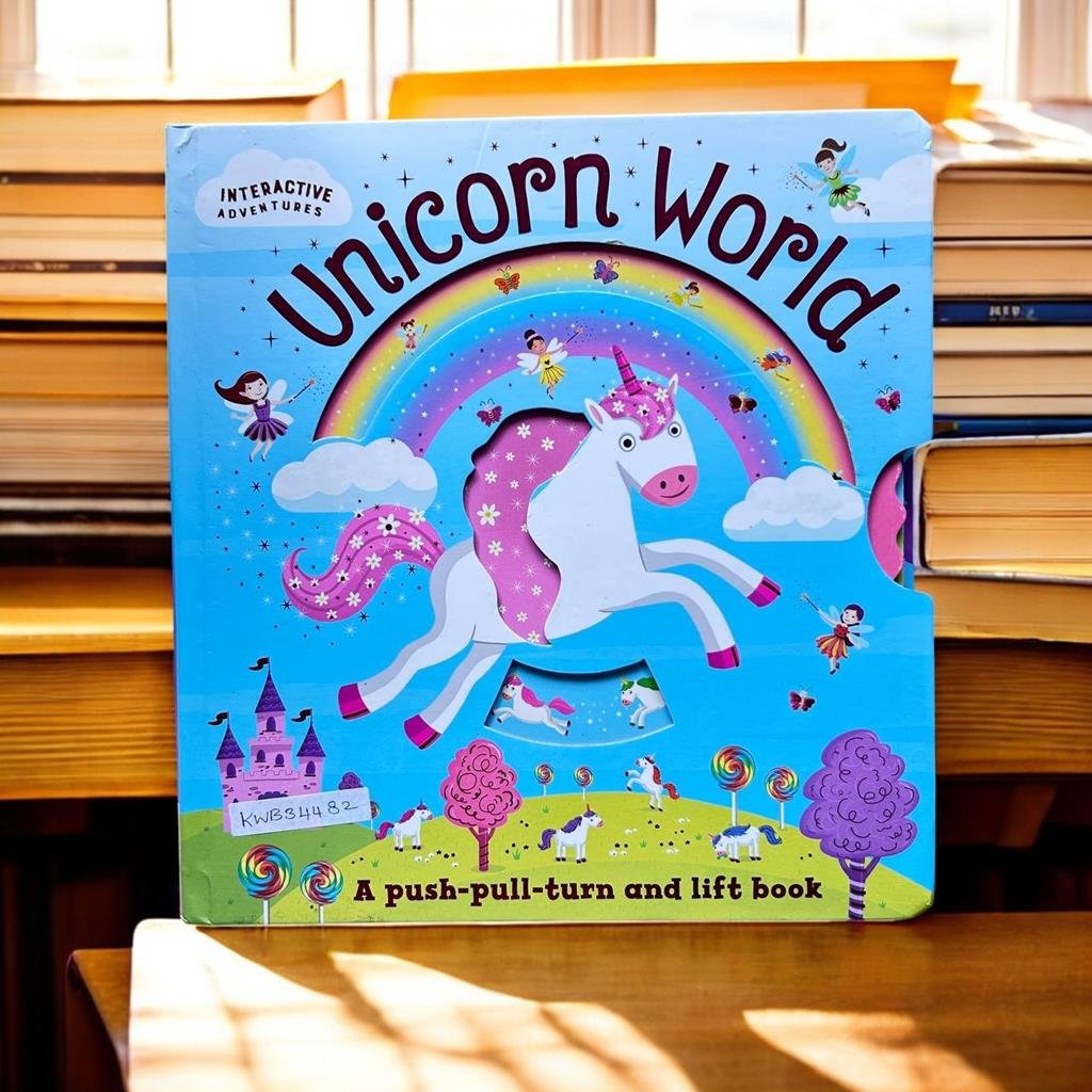Unicorn World_Push,Pull And Turn_Igloobooks_KWB34482