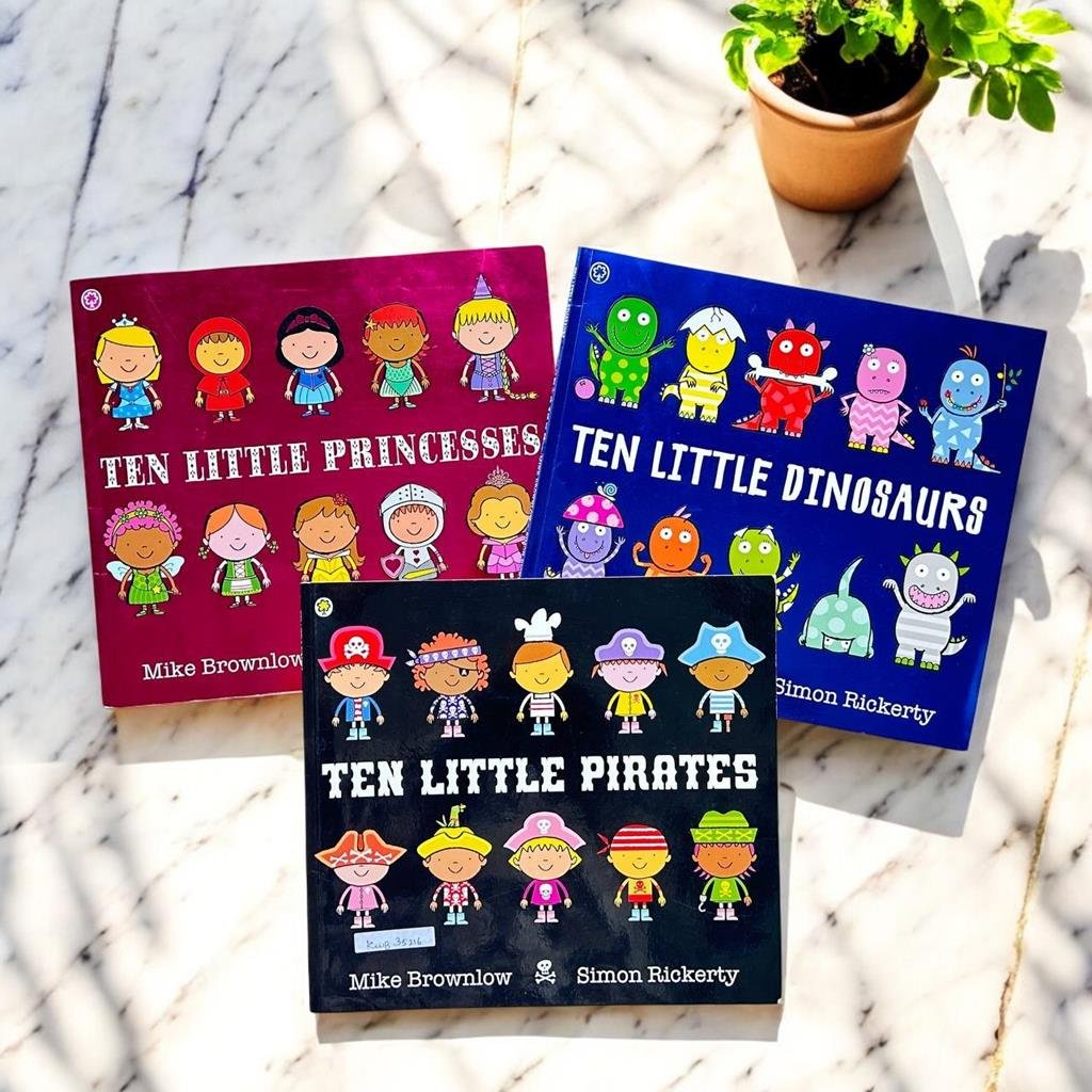 Ten Little_Read Aloud Picture Storybooks_Set Of 3 Books_Mike Browlow_KWB35216