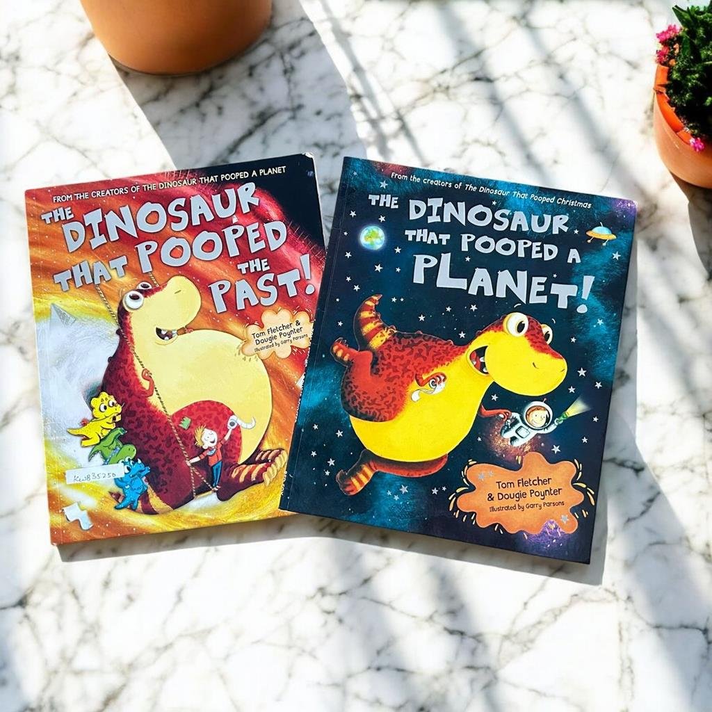 The Dinosaur That Pooped_Read Aloud Picture Storybooks_Set Of 2 Books_Tom Fletcher_KWB35250
