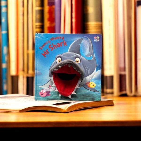 Sneezy Wheezy Mr Shark_Puppet Book_Used_Top That_KWB35783