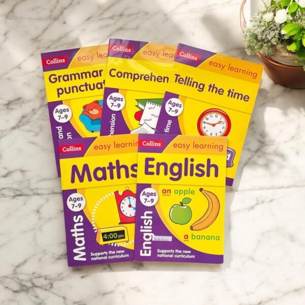 Collins_Easy learning English And Maths_Set Of 4 Books_Ages 7-9_KWB36700