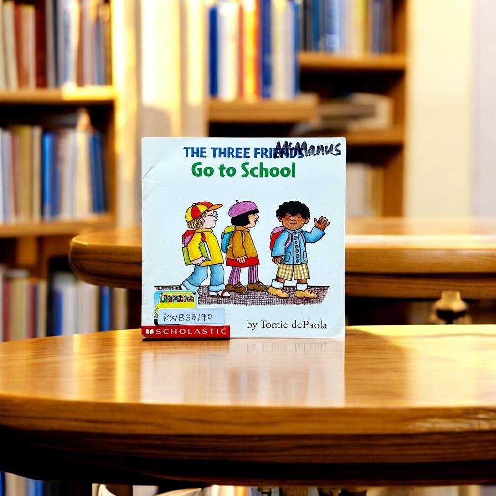 Pcket Size_Scholastic_The Three Friends Go To School_Tomie Depaola_KWB38190