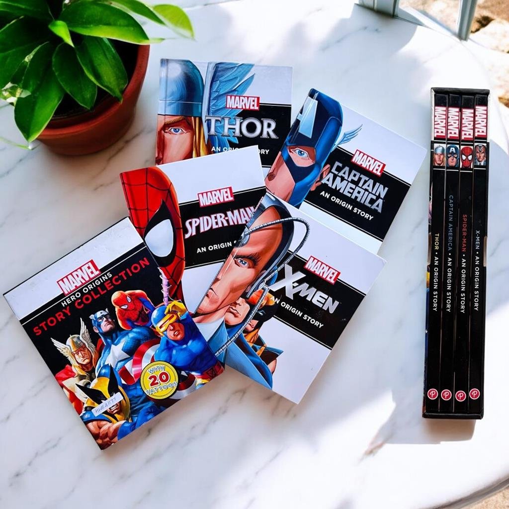Marvel Hero Origins Story Collection_No Tattoos_Set Of 4/4 Books_Box Set_Marvel_KWB41177