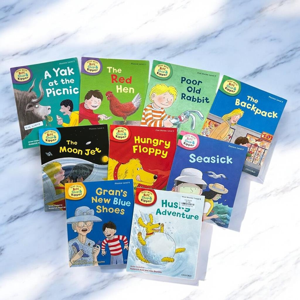 Biff And Chip_Oxford_Set Of 9 Books_Roderick Hunt_KWB41979