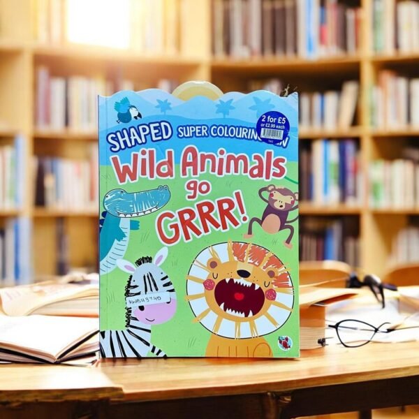 Shaped Super Colouring Fun Wild Animals Go GRRR!_Laughing Lobster_KWB43740