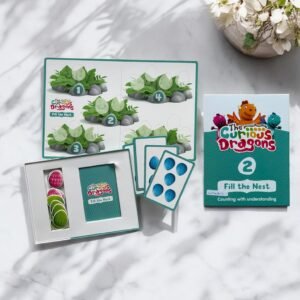 The Curious Dragons_2_Fill The Nest_20 Egg Counters,6 Egg Counting Cards,1 Fill The Nest Board_Game_KWB44833