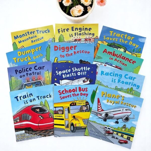 Busy wheels_Read Aloud Picture Story Books_Set Of 12 Books_Peter Bently & Mandy Archer_KWB46988