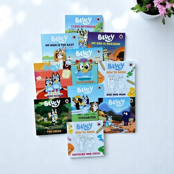 Pocket Friendly_Bluey_Set Of 10 Books_Ladybird_KWB48091