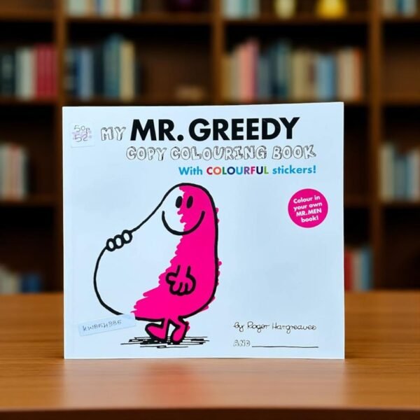 My MR.Greedy Copy Colouring Book_Sticker Book_Roger Hargreaves_KWB54335
