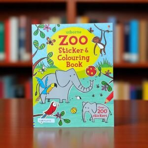Zoo Sticker & Colouring Book_Usborne_KWB54358