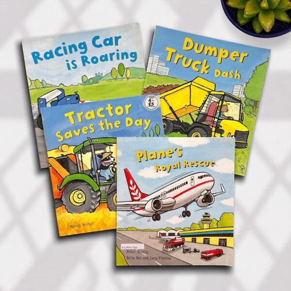 Busy Wheels_Set Of 4 Books_Peter Bently, Mandy Archer_KWB54740