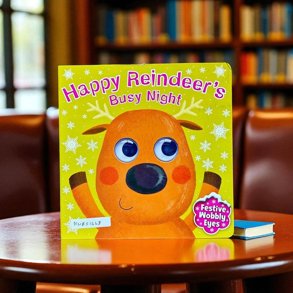 Happy Reindeer Busy Night Wobbly Eyes Book _Igloo Books_KWB51448