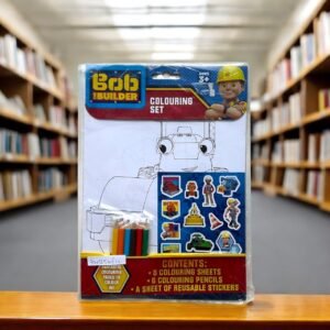 Bob The Builder_Colouring Set_8 Colouring Sheets, 6 Colouring Pencils,And Stickers_Age 3+_KWB56212