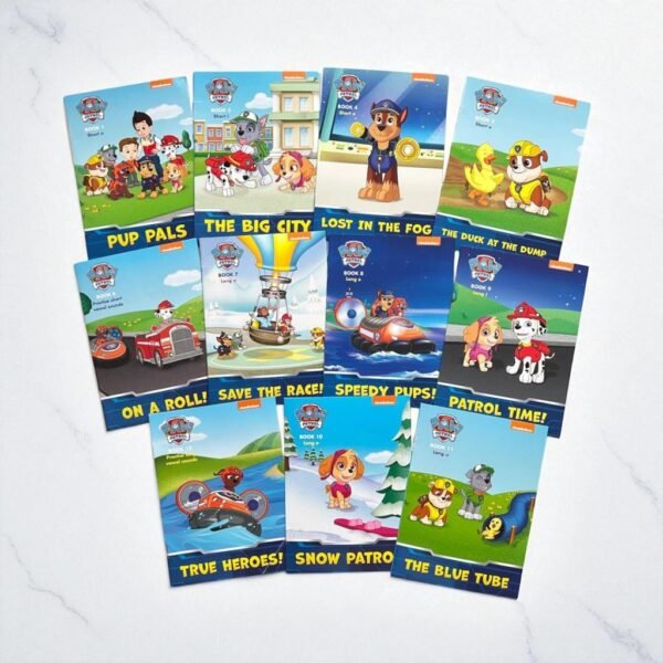 Paw Patrol_Phonics Patrol!_Scholastic_Set Of 11/12 Books_Box Set_Nickelodeon_KWB55159 - Image 2