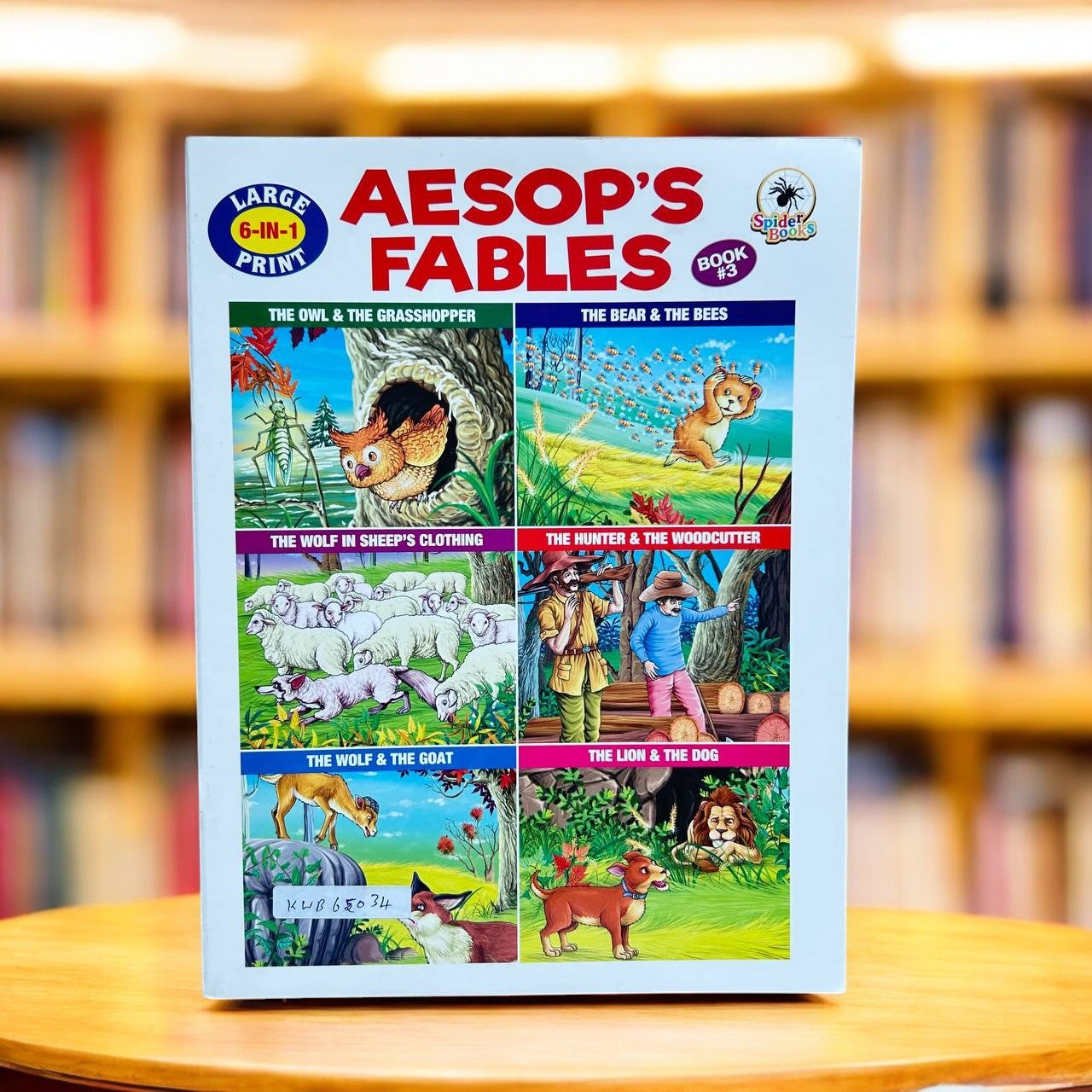 Aesop's Fables (Book 3) Large 6 in 1 Print _Spider Books _Clearance_KWB65034